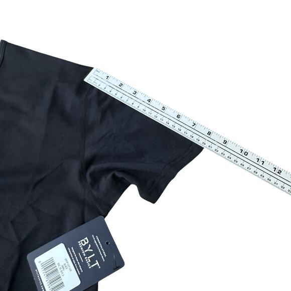 BYLT Drop-Cut Lux T-Shirt Men’s Small Black Cotton Stretch Short Sleeve New - Picture 9 of 10